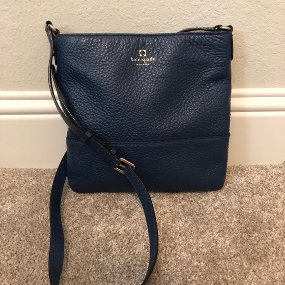 navy leather crossbody